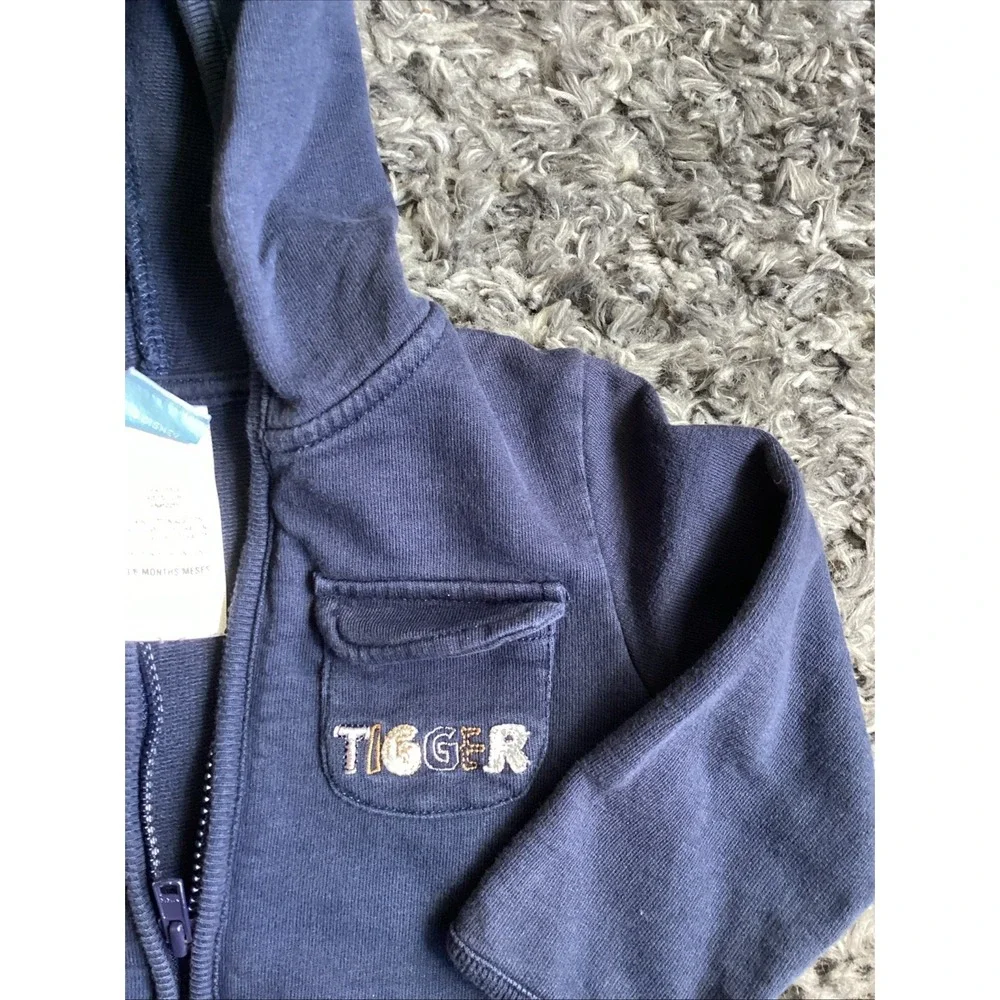 Disney Winnie The Pooh Tigger Zip Up Hoodie  3/6 Months Preowned‎